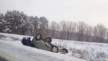 Калужские водители троллейбуса проявили героизм, спасая семью из кювета