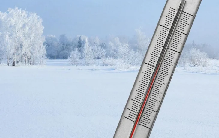 Калужскую область предупреждают о сильных морозах на Крещение