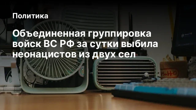 Объединенная группировка войск ВС РФ за сутки выбила неонацистов из двух сел