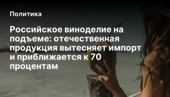 Российское виноделие на подъеме: отечественная продукция вытесняет импорт и приближается к 70 процен