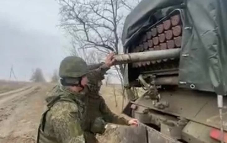 «Град» прикрыл штурмовиков ВС РФ у села Малая Токмачка