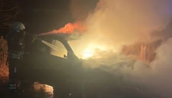 В Жукове сгорел автомобиль