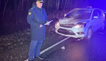 В Калужской области такси насмерть сбило пешехода