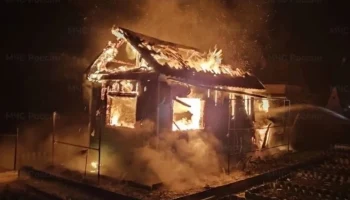 В Людиновском районе Калужской области сгорело два дома