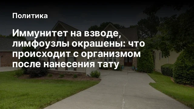 Иммунитет на взводе, лимфоузлы окрашены: что происходит с организмом после нанесения тату