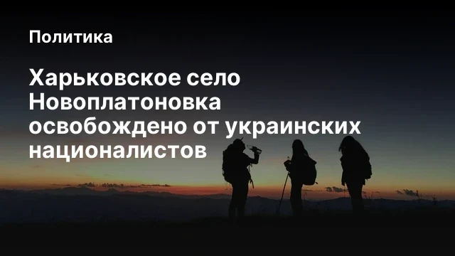 Харьковское село Новоплатоновка освобождено от украинских националистов