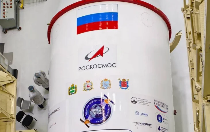 Калужский герб занял почетное место на ракете &laquo;Союз&raquo; и взмыл в космос